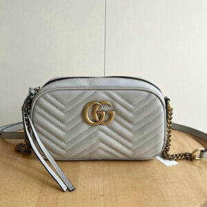 Gucci GG Marmont BB6193 Small Leather Grey Bag