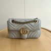 Gucci GG Marmont Small Shoulder Bag BB6195 – Grey Quilted Leather